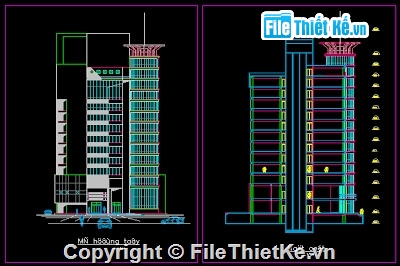 File cad,văn phòng,File Auto cad,thiết kế văn phòng,Văn phòng cao tầng